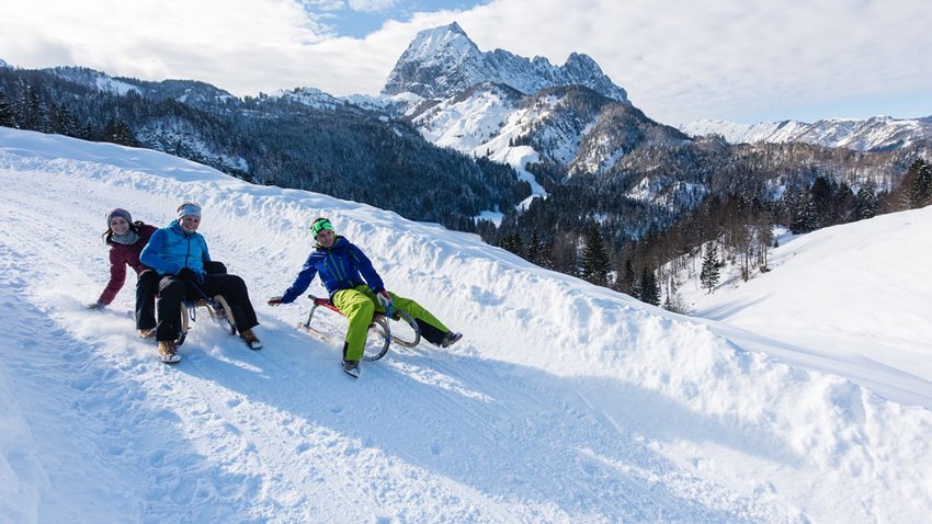 Rodeln in der Region ST. Johann in Tirol © Gerdl Franz