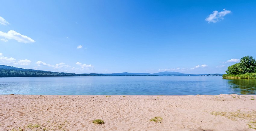 Strandaussicht vom Grundstück